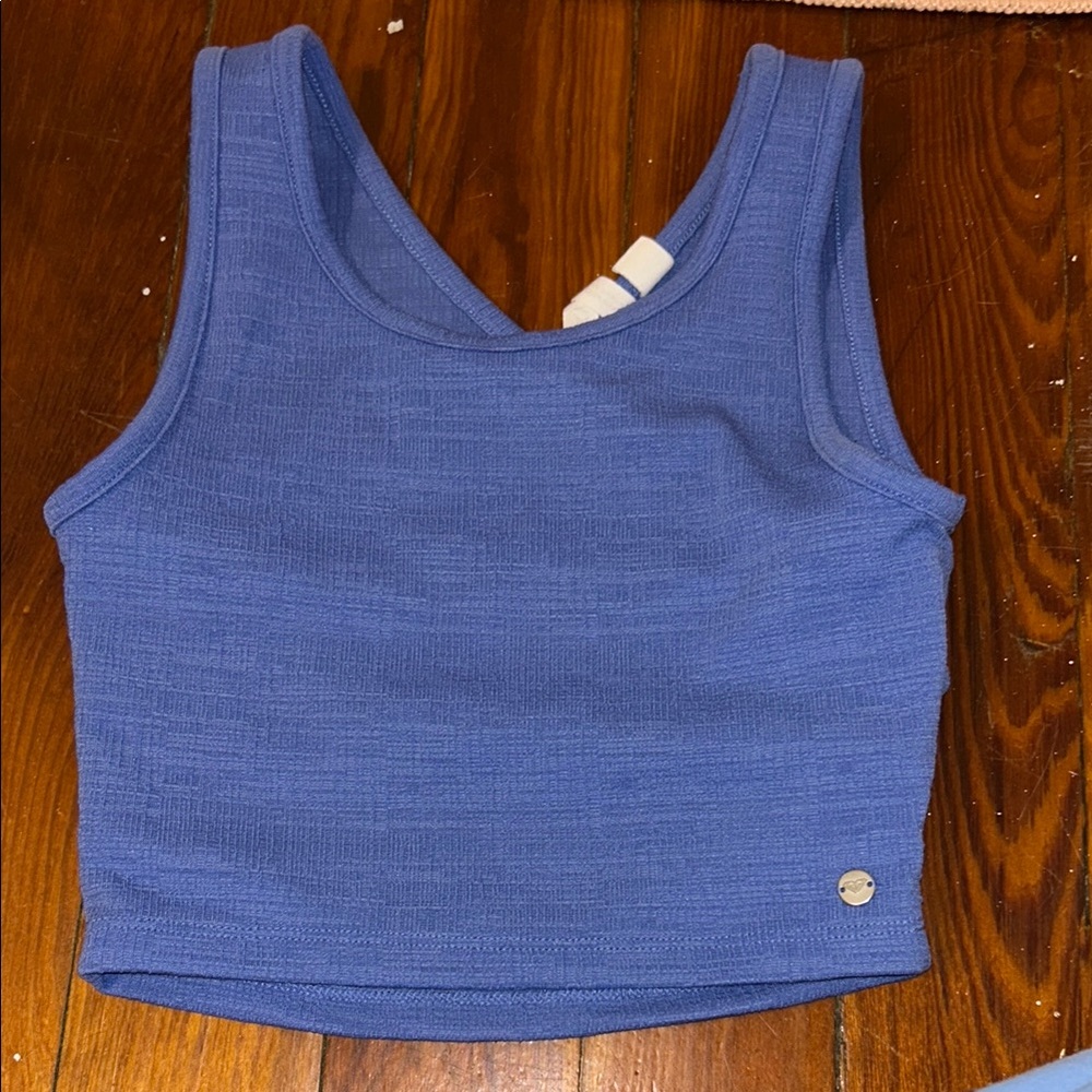 Blue Sleeveless Women's Top